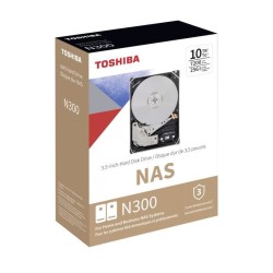 TOSHIBA N300 High-Reliability Hard Drive Disque dur interne - 10 To - 256 Mo - NAS - 3,5 - 7200 tpm