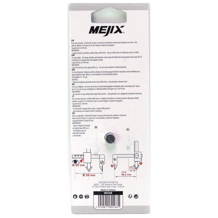 MEJIX Meche extensible - Ø 23 a 93 mm max