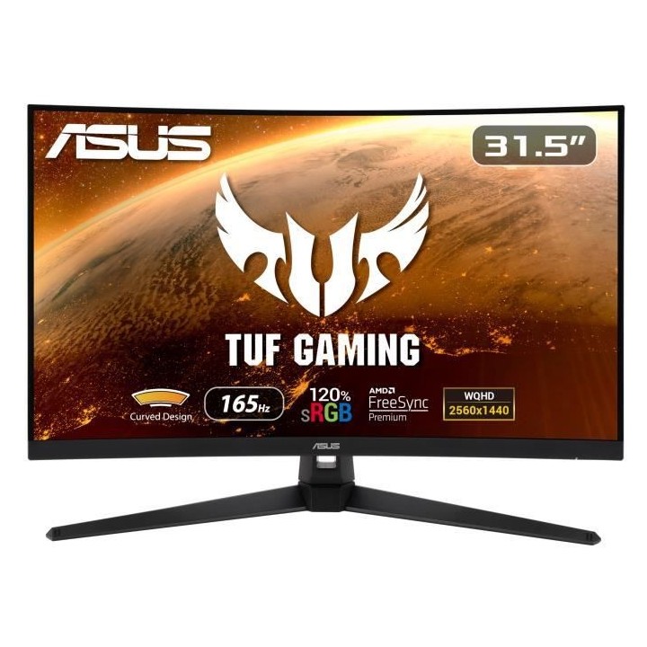 Ecran PC Gamer ASUS TUF VG32VQ1BR - 31.5 - VA Incurvé - WQHD (2560x14