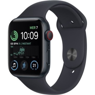 Apple Watch SE GPS (2e génération) + Cellular - 44mm - Boîtier Midn