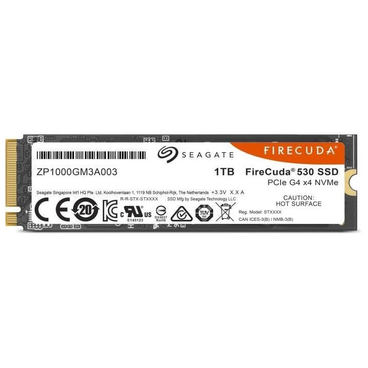 Disque SSD Interne - SEAGATE - FireCuda 530 - 1To - NVMe (ZP1000GM3A01