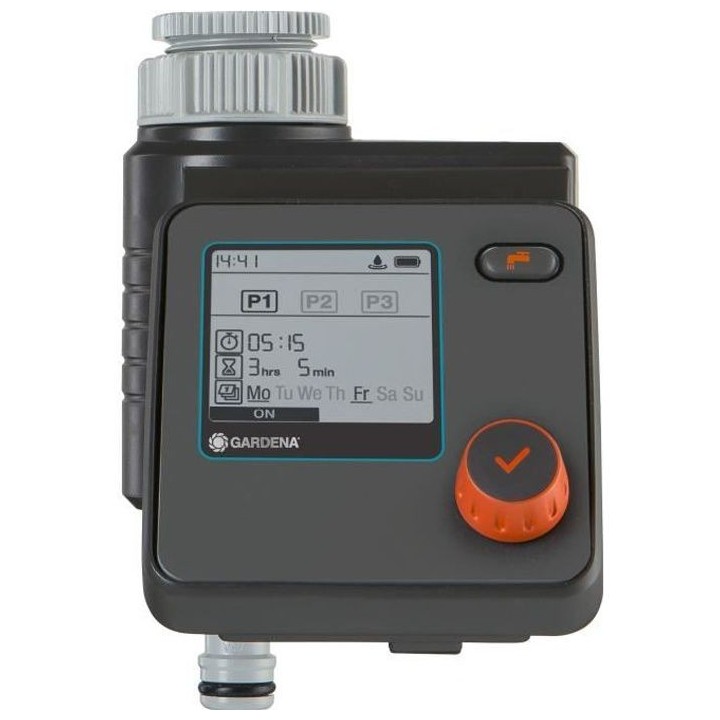 GARDENA Programmateur d'arrosage Select – Ecran LCD – Pile 9V non
