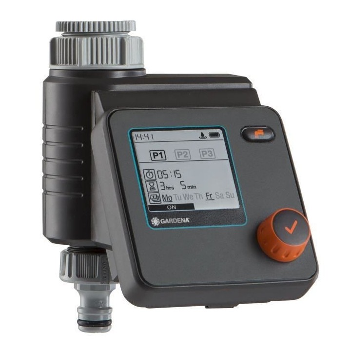 GARDENA Programmateur d'arrosage Select – Ecran LCD – Pile 9V non