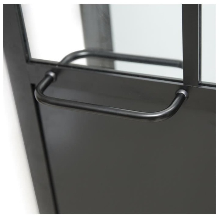 CABINE DE DOUCHE 90X120X220 STYLE INDUSTRIEL NOIR