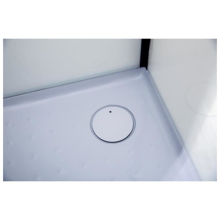 CABINE DE DOUCHE 90X120X220 STYLE INDUSTRIEL NOIR