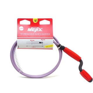 MEJIX Déboucheur d'évier gainé - 1,5 m - Ø8 mm