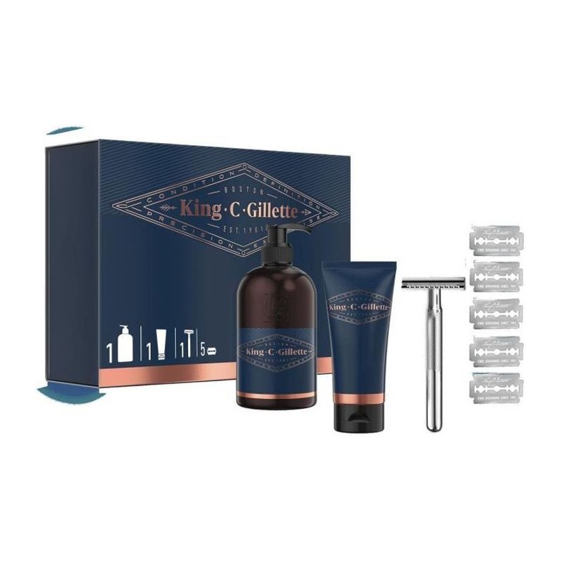 King C. Gillette Coffret de rasage Sûreté