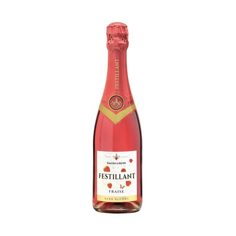 Festillant Fraise - Bulles sans alcool - 75 cl