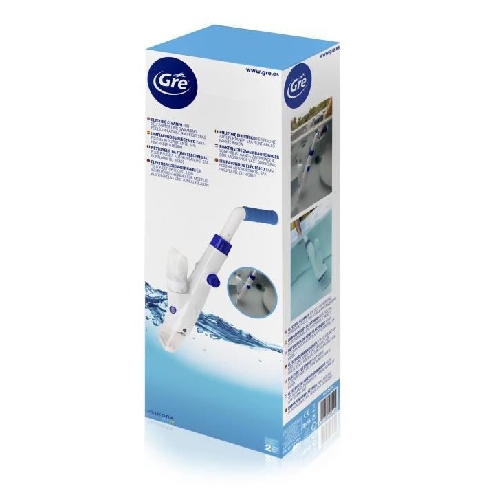 GRE - Aspirateur électrique a batterie pour piscine et spa - 9,6V