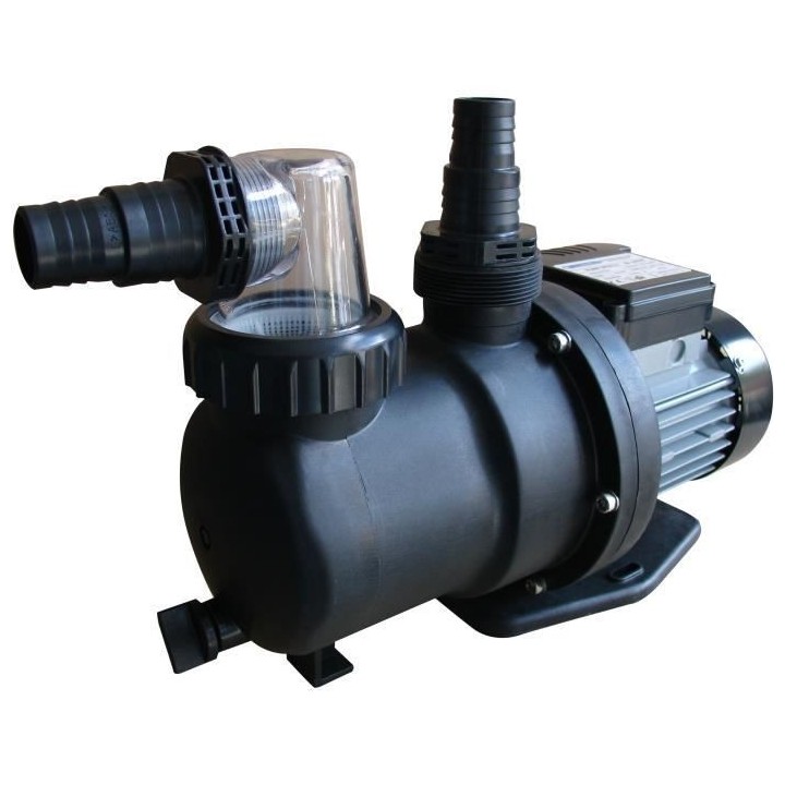 GRE - Pompe de filtration 0,75 CV pour piscine - 9,5 m3/h - avec pré-