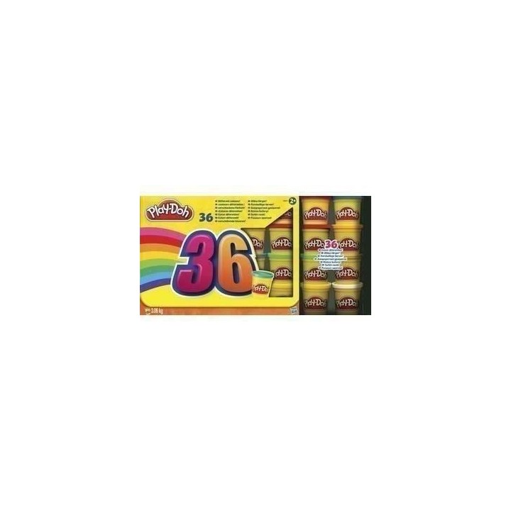 PLAY-DOH - 36 Pots de Pâte a modeler - Couleurs Multiples - 85 g Chac