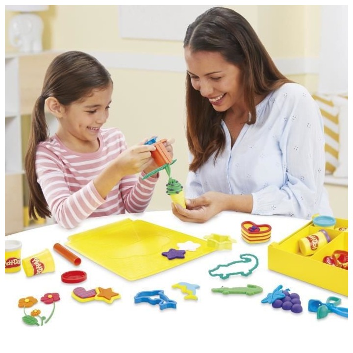 PLAY-DOH - Super boîte d'accessoires avec 8 couleurs de pâte PLAY-D