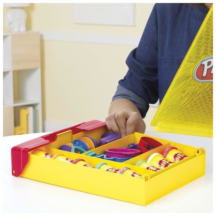 PLAY-DOH - Super boîte d'accessoires avec 8 couleurs de pâte PLAY-D