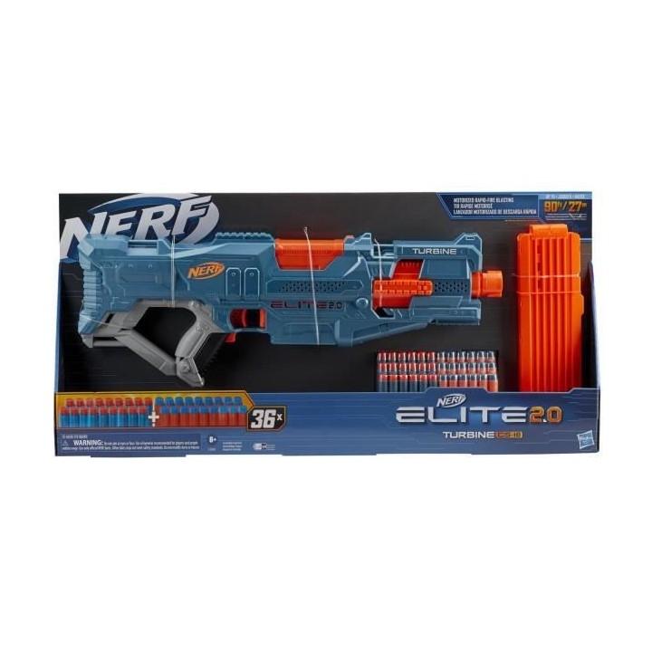 NERF - Elite 2.0 - Blaster motorisé Turbine CS -18 - 36 fléchettes N