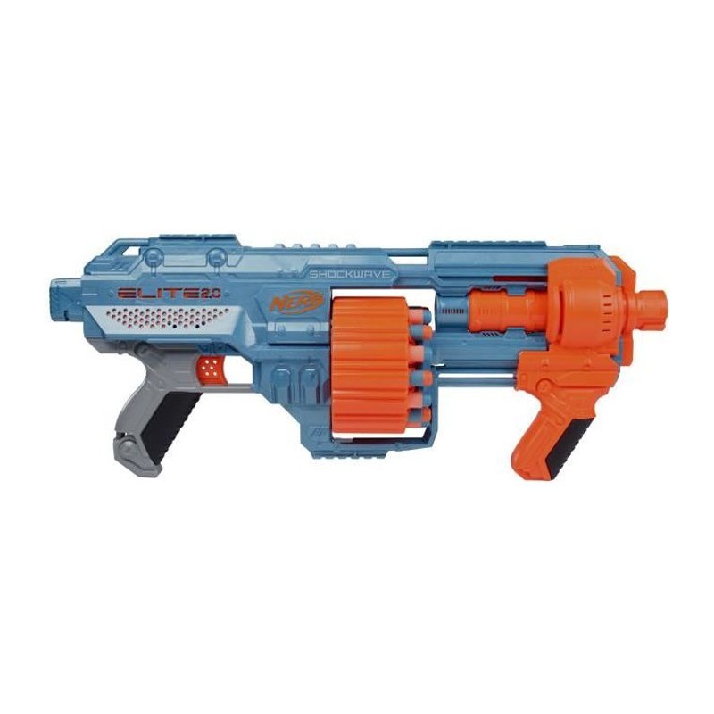 NERF - Elite 2.0 - Blaster Shockwave RD -15 - 30 fléchettes NERF - barillet rotatif 15 fléchettes - personnalisable