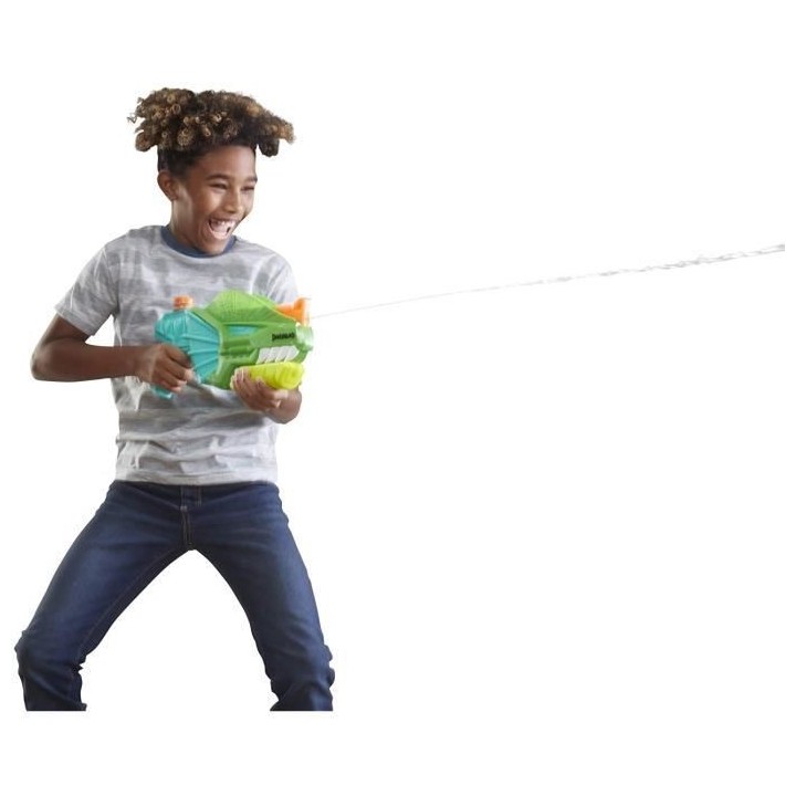 NERF SUPER SOAKER - DinoSquad - Blaster a eau Dino -Soak a pompe - jeu