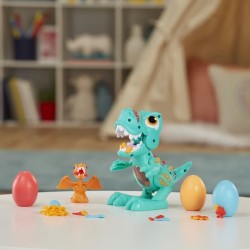 Play-Doh Dino Crew, Croque Dino, jouet pour enfants avec bruits de dinosaure, 3 oeufs Play-Doh pâte a modeler, a partir de 3 an