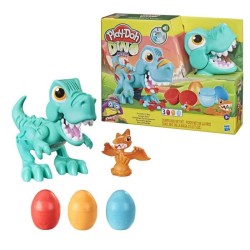 Play-Doh Dino Crew, Croque Dino, jouet pour enfants avec bruits de dinosaure, 3 oeufs Play-Doh pâte a modeler, a partir de 3 an