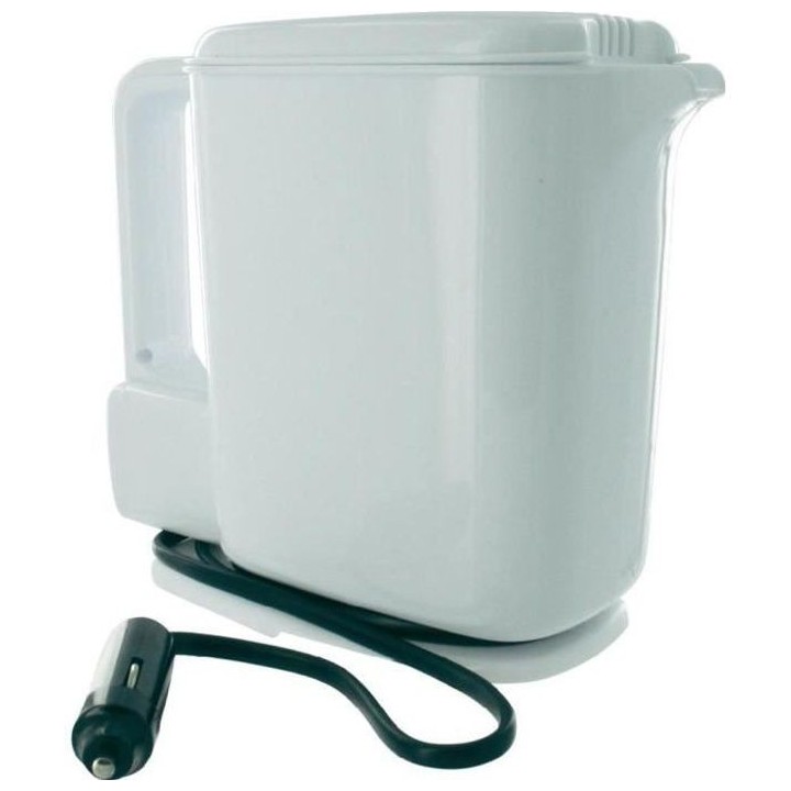 Bouilloire Électrique 12V 1 Litre 170W Blanc et Bleu