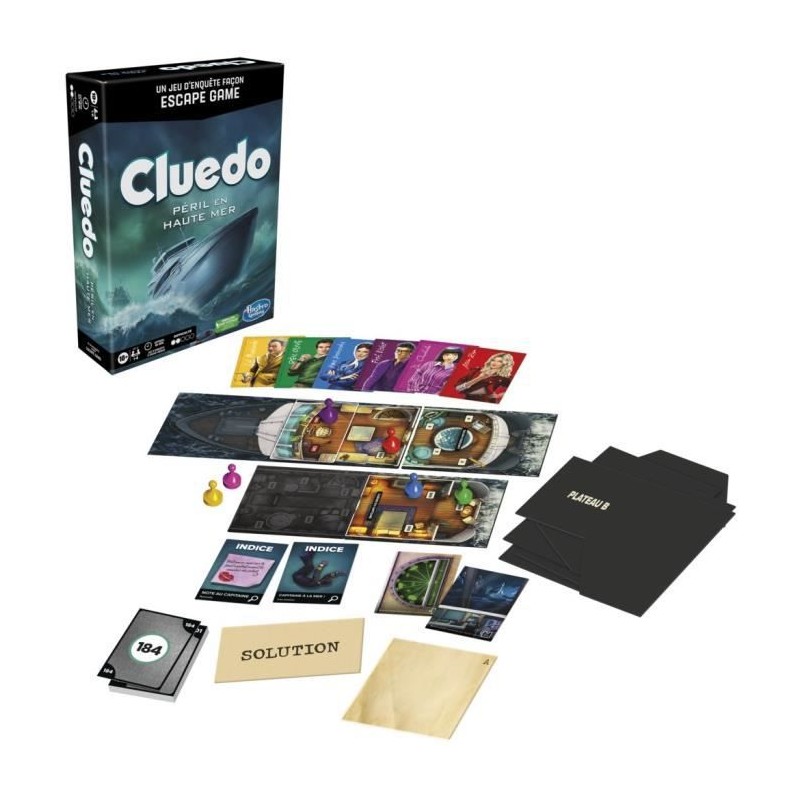 Cluedo Escape : Péril en haute-mer - Jeu de société stratégie