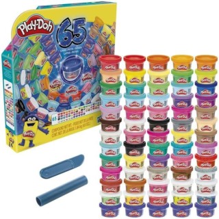 Play-Doh Coffret 65 ans, pack 65 pots de 28 grammes de pâte a modeler