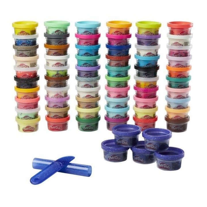 Play-Doh Coffret 65 ans, pack 65 pots de 28 grammes de pâte a modeler