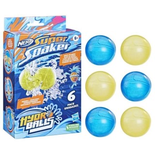 Nerf Super Soaker Hydro Balls, pack de 6 balles d'eau réutilisables