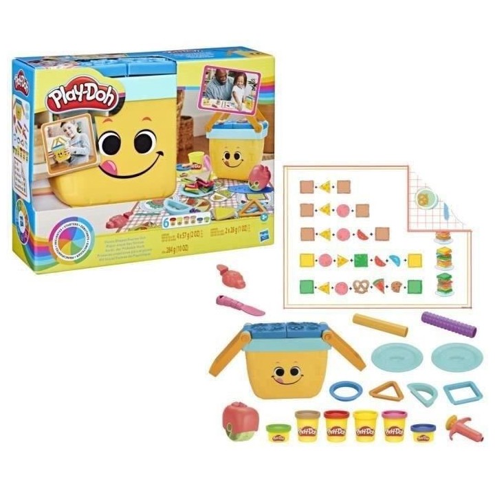 Play-Doh, Pique-nique des formes, jouets préscolaires de pâte a mode