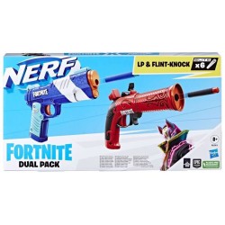 Nerf Fortnite Dual Pack, inclut 2 blasters Nerf, 6 fléchettes en mousse Nerf Elite