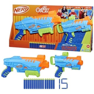 Nerf Elite Junior Ultimate Starter Set, 2 blasters, 15 fléchettes Ne
