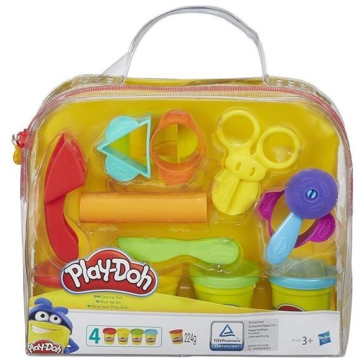 PLAY-DOH - Mon Premier Kit avec 4 Pots de Pâte a modeler