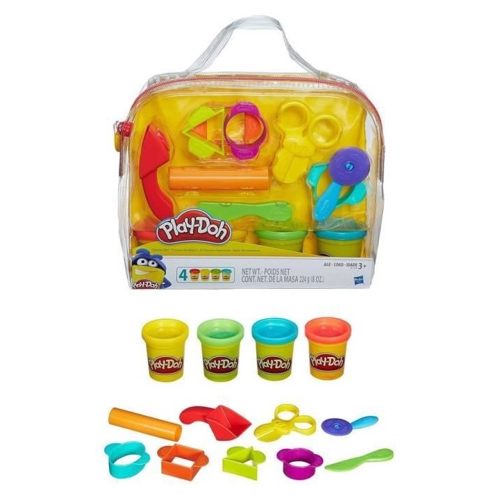 PLAY-DOH - Mon Premier Kit avec 4 Pots de Pâte a modeler
