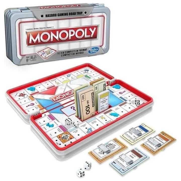 MONOPOLY - Jeu de Societe Road Trip - Jeu de voyage