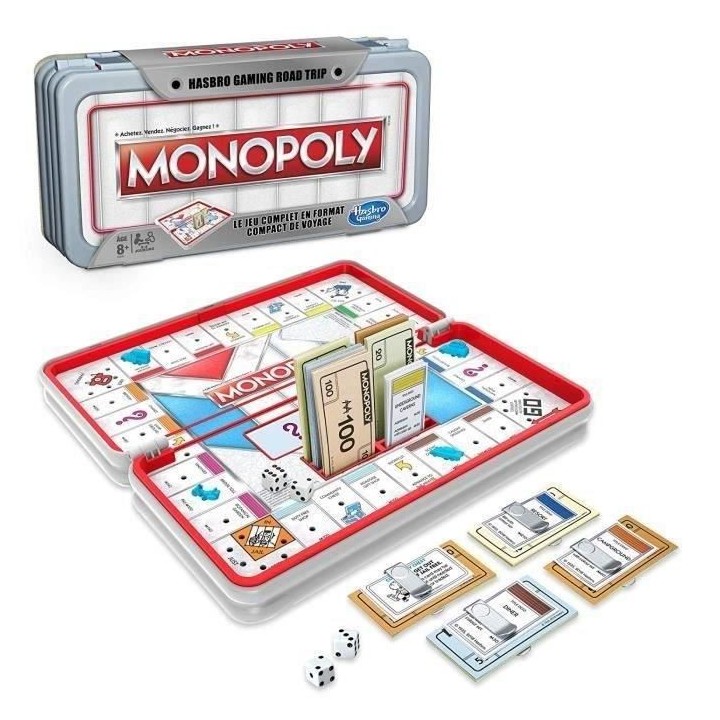 MONOPOLY - Jeu de Societe Road Trip - Jeu de voyage
