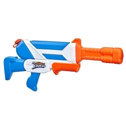 NERF SUPER SOAKER - Blaster a eau Twister -tire 2 jets d'eau torsadés, mécanisme a pompe, jeu d'eau d'extérieur