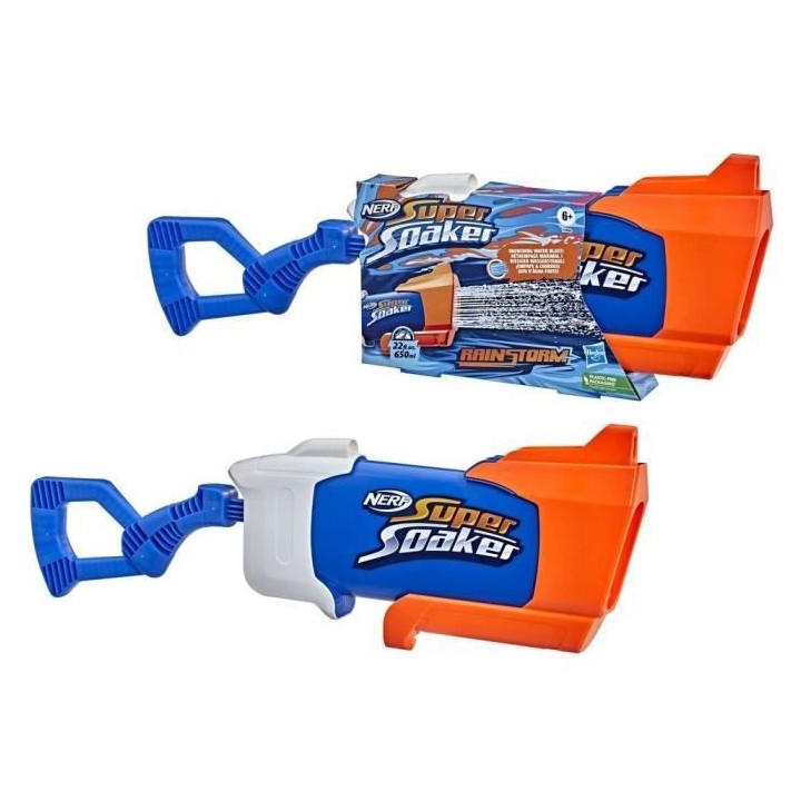 NERF SUPER SOAKER - Blaster a eau Rainstorm - jet d'eau diluvien, jeu