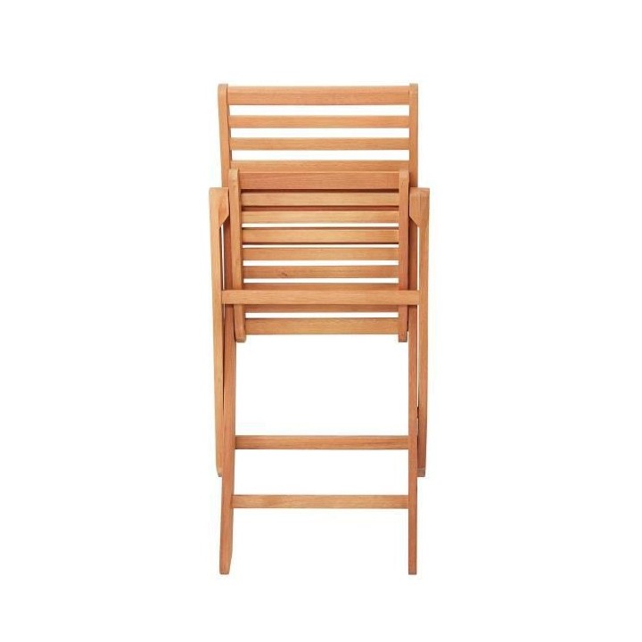 Lot de 4 chaises de jardin pliantes en Acacia FSC - 47 x 57,5 x H.89,5