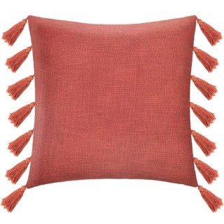 Coussin avec pompons Gypsy - Terracotta - 50 x 50 cm