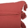 Coussin avec pompons Gypsy - Terracotta - 50 x 50 cm