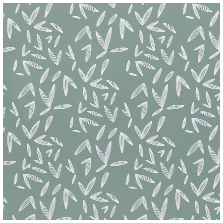 Meuble de rangement 1 portes 1 tiroir - Décor chene et vert - Pieds e