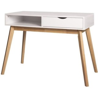 Bureau Single - Panneaux de particules - Blanc - Scandinave - L 100 x