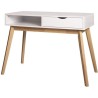 Bureau Single - Panneaux de particules - Blanc - Scandinave - L 100 x P 50 x H 77 cm