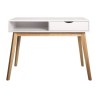 Bureau Single - Panneaux de particules - Blanc - Scandinave - L 100 x P 50 x H 77 cm