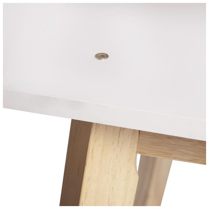Bureau Single - Panneaux de particules - Blanc - Scandinave - L 100 x