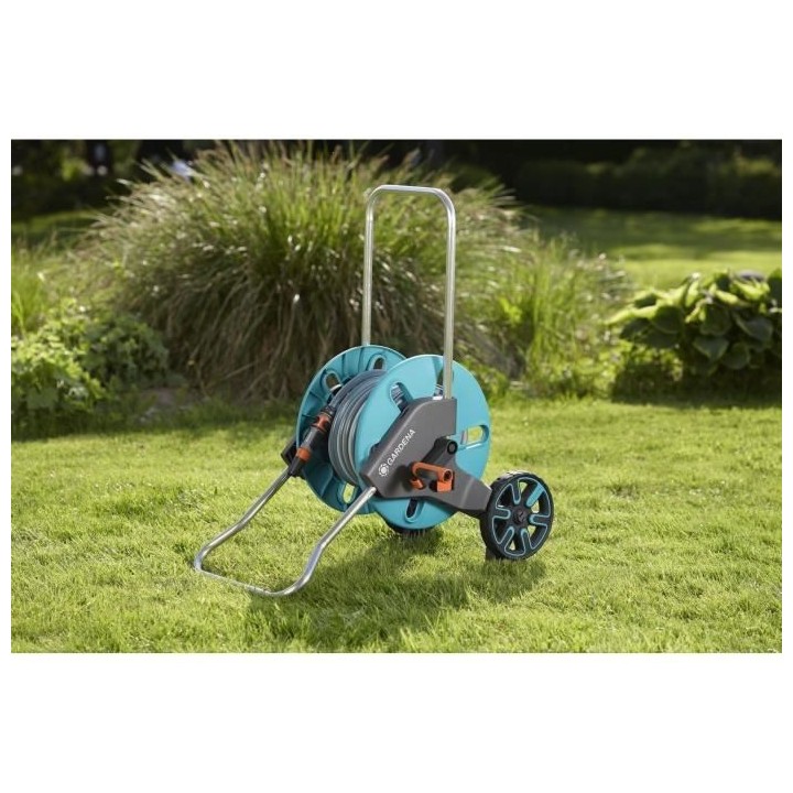 GARDENA Dévidoir CleverRoll taille M équipé – Longueur max 50m