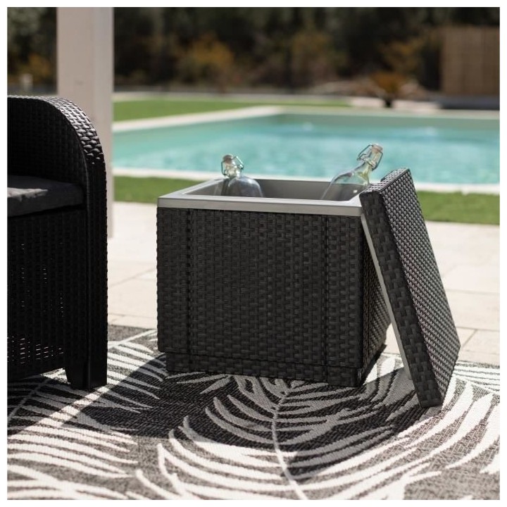 Allibert by KETER - Ice Cube - Table isotherme - en résine - Gris gra