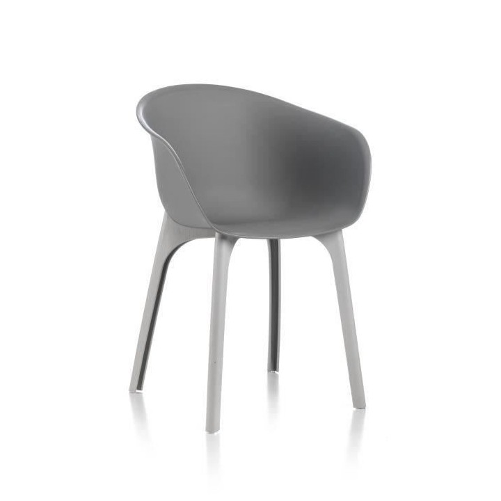 IDEA lot de 2 Chaises de jardin Diva Gris