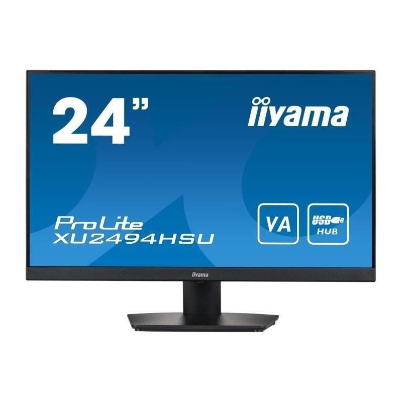 Ecran PC - IIYAMA ProLite XU2494HSU-B2 - 24 FHD - Dalle VA - 4 ms - 75Hz - HDMI / DisplayPort