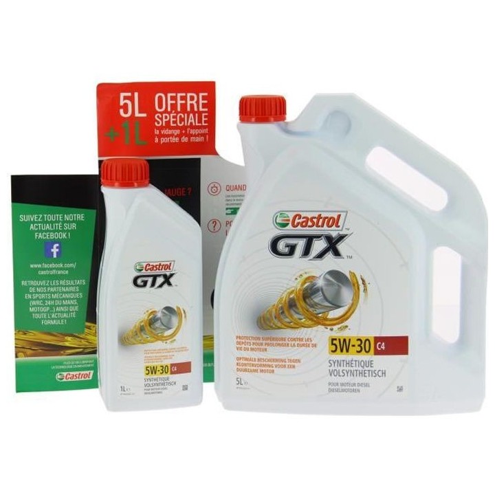 CASTROL GTX 5W-30 C4 5L+1L