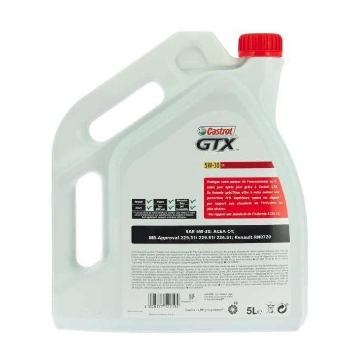 CASTROL GTX 5W-30 C4 5L+1L